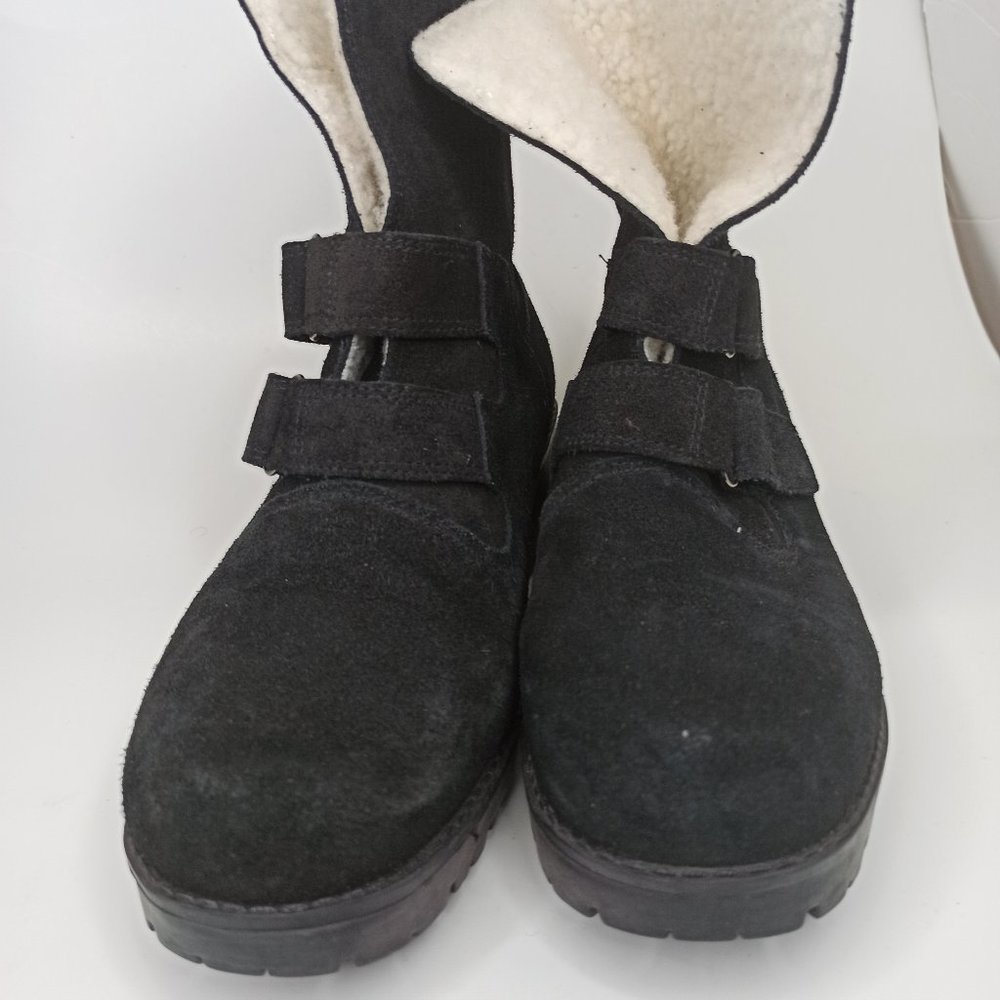Newport news Black suede leather booties - Picture 5 of 10